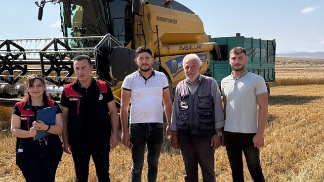 Aydıntepe'de başlayan hububat hasadında biçerdöver kontrolleri yapıldı
