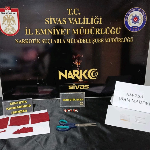 Sivas'ta narkotik operasyonu: 3 tutuklama