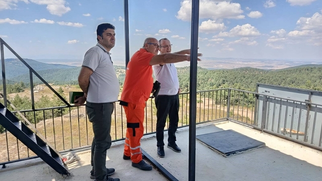 Kütahya'da orman yangınlarına karşı saha denetimleri sürüyor