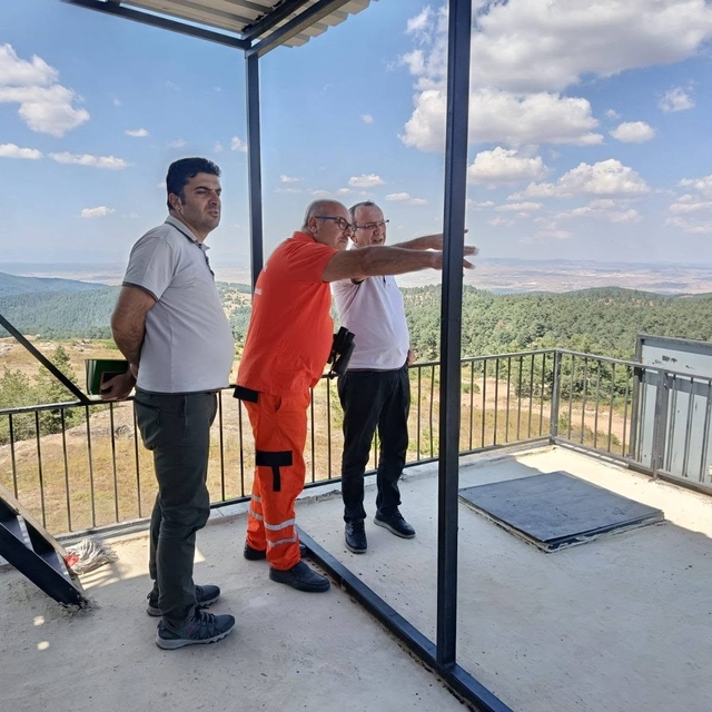 Kütahya'da orman yangınlarına karşı saha denetimleri sürüyor