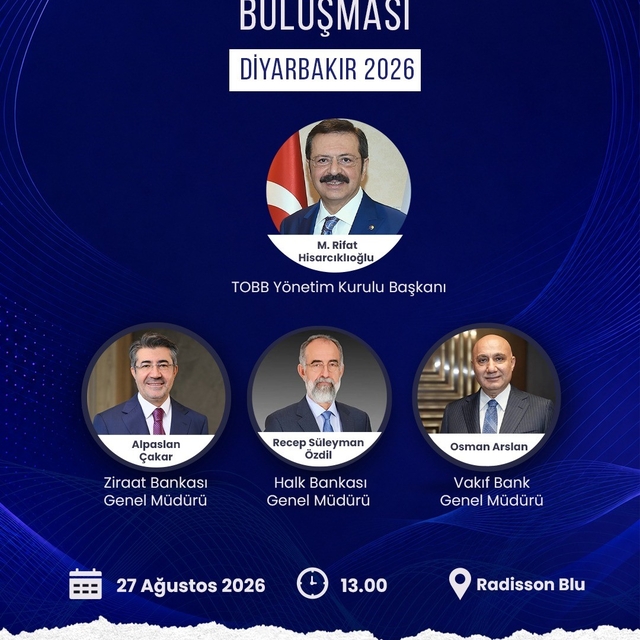 Diyarbakır'da İş Dünyası Finans Buluşması gerçekleştirilecek