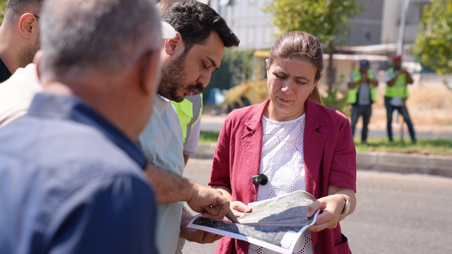 Eşbaşkan Bucak, üstyapı çalışmalarını inceledi