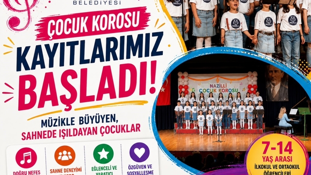 Nazilli Belediyesi, çocuk korosu yeni yeteneklerini bekliyor