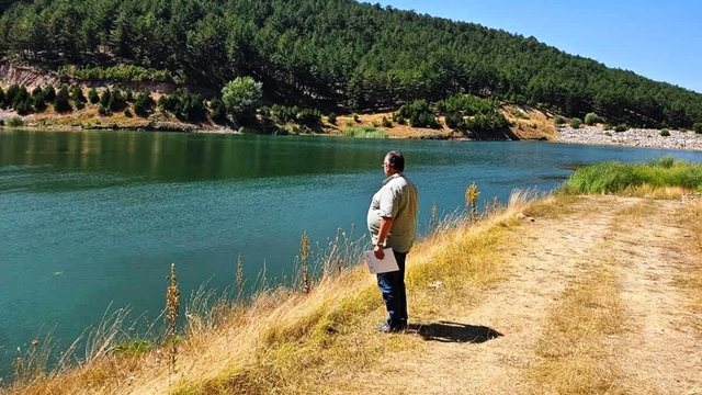Emet Konuş Göleti'nde su ürünleri denetimi