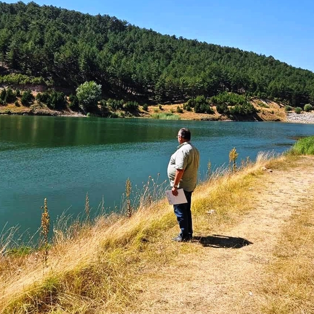 Emet Konuş Göleti'nde su ürünleri denetimi