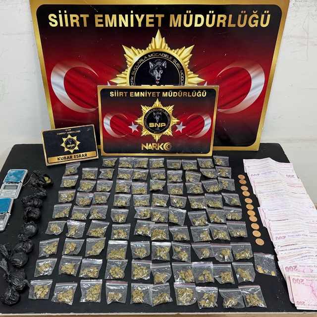 Siirt'te uyuşturucu operasyonunda 2 şüpheli yakalandı