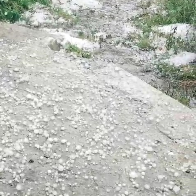 Ardahan'da dolu yağışı etkili oldu
