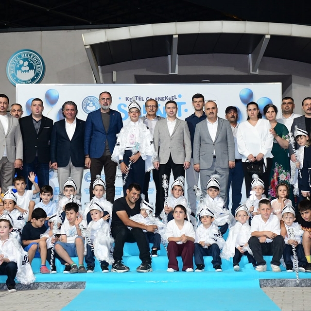 Kestel Belediyesi'nden çocuklara unutulmaz sünnet şöleni
