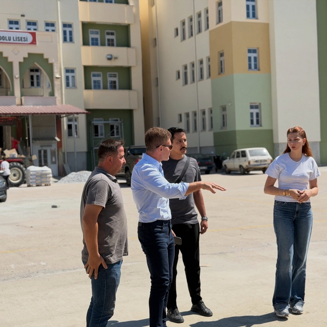Simav'da eğitim yatırımları yerinde incelendi
