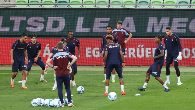 Trabzonspor, Ferencvaros maçı hazırlıklarını tamamladı