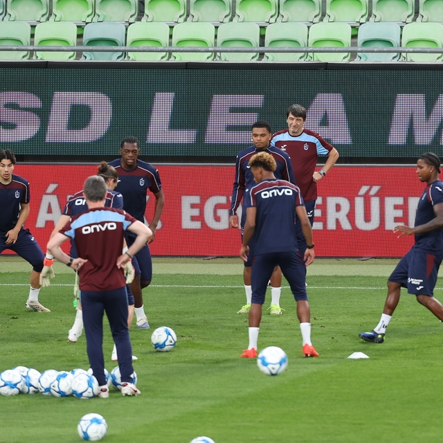 Trabzonspor, Ferencvaros maçı hazırlıklarını tamamladı
