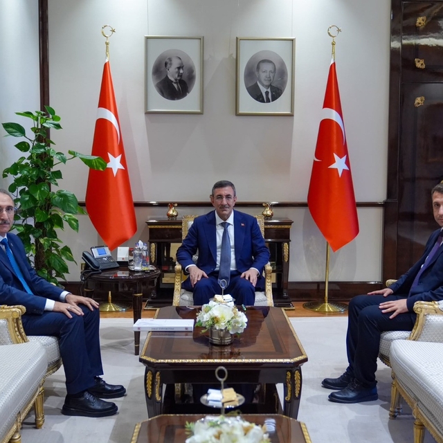 FÜ Rektörü Göktaş, Cumhurbaşkanı Yardımcısı Yılmaz'ı ziyaret etti