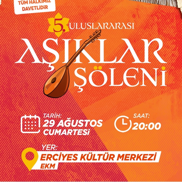 5. Uluslararası Aşıklar Şöleni'ne davet