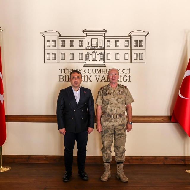 Jandarma Eğitim Komutanı İlbey'den Vali Sözer'e ziyaret