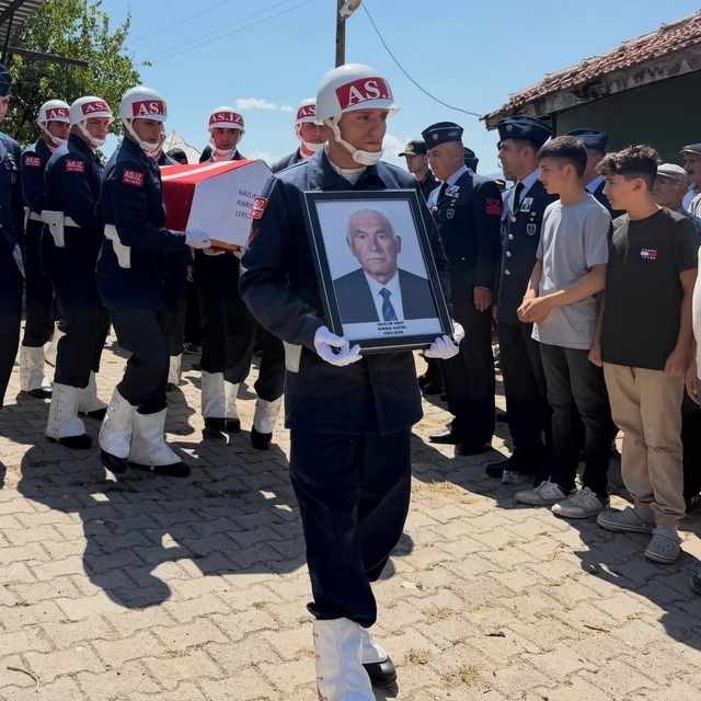 Simav'da Kıbrıs gazisi Nazlım Abay son yolculuğuna uğurlandı