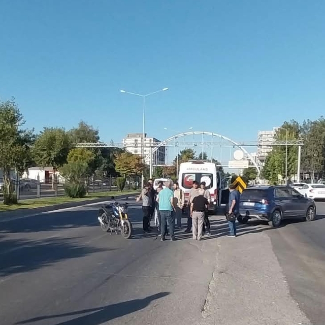 Adıyaman'da otomobil ile motosiklet çarpıştı: 1 yaralı