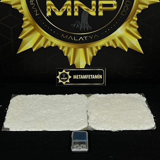 Malatya'da 900 gram metamfetamin ele geçirildi: 1 şüpheli tutuklandı