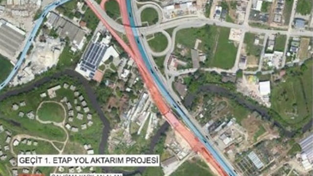 Bursa'da Geçit Köprüsü bağlantı yollarında 15 günlük çalışma