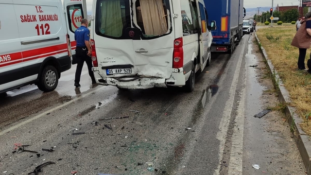Amasya'da zincirleme kaza: 11 yaralı