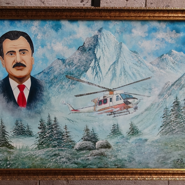 Muhsin Yazıcıoğlu'nun hatırası yağlı boya tabloda yaşatılıyor