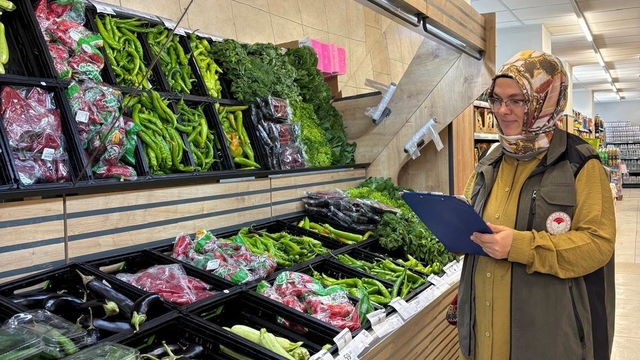 Karapınar'da marketlerde tarımsal ürün fiyatları denetlendi