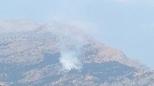 Baykan'da Kalems Dağı'nda yangın