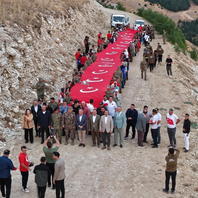 Kahramanmaraş'ta Bayrağa Saygı Yürüyüşü gerçekleştirildi