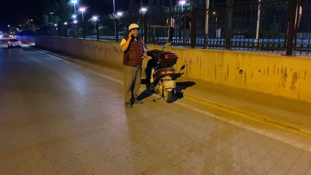 Elektrikli motosikletiyle alkollü yakalandı, 52 bin lira ceza yedi