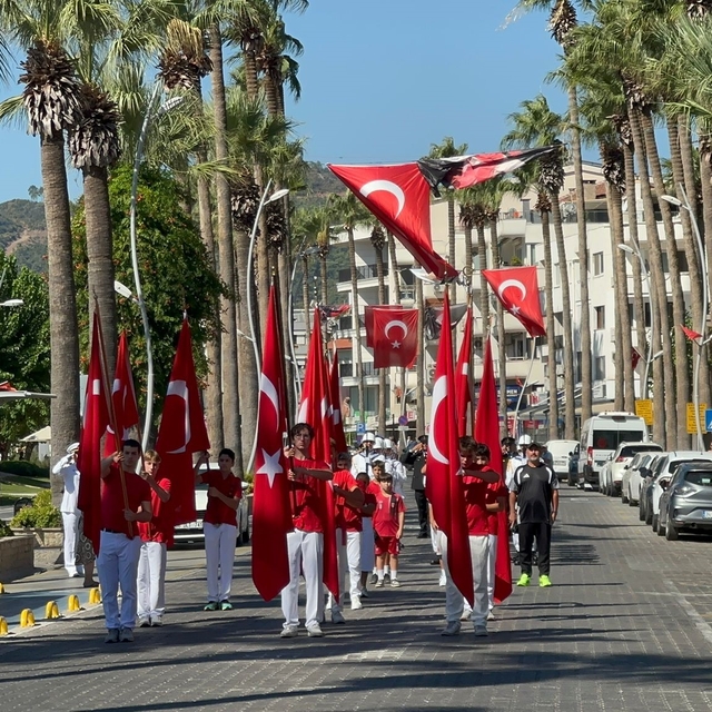 30 Ağustos Zafer coşkusu Marmaris'te törenler ile başladı