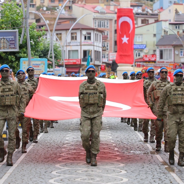 Bayburt'ta 30 Ağustos Zafer Bayramı coşkuyla kutlandı