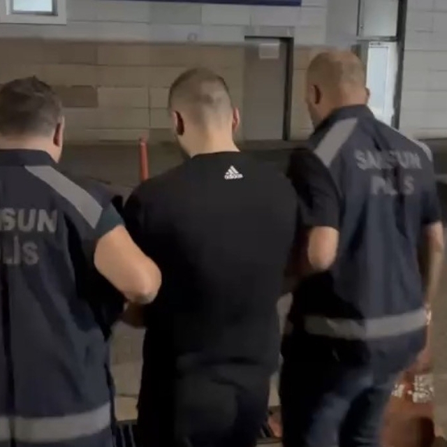 Samsun'da 9 yıl 5 ay hapis cezası bulunan hükümlü yakalandı