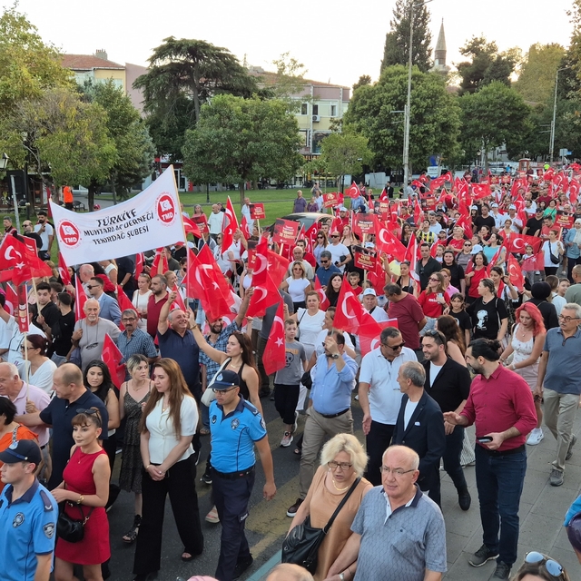 Tekirdağ'da 30 Ağustos coşkusu kortejle zirve yaptı