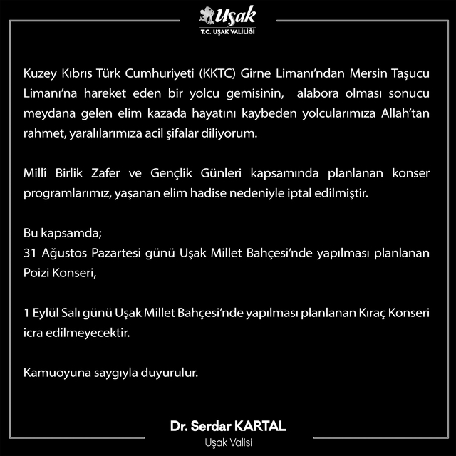 Uşak'ta Milli Birlik Zafer ve Gençlik Günleri kapsamında gerçekleştirilecek...