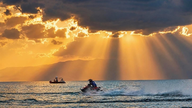 İznik Gölü'nde adrenalin zirve yaptı