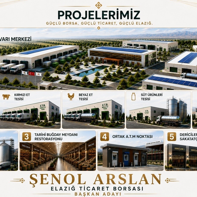 Şenol Arslan projelerini açıkladı: Elazığ Ticaret Borsası için üretim ve ya...