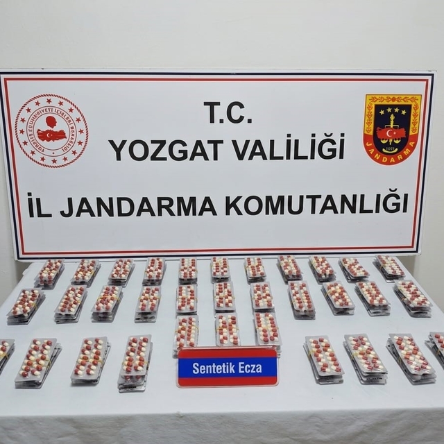 Yozgat'ta bin 848 adet uyuşturucu hap ele geçirildi