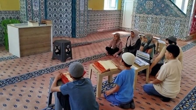 Hisarcık Saklar köyünde Yaz Kur'an Kursu Kapanış Programı düzenlendi