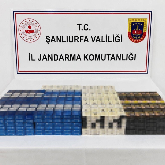 Şanlıurfa'da kaçak alkol ve sigara ele geçirildi
