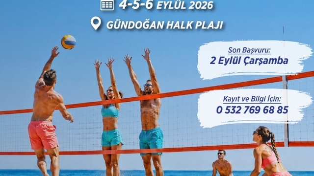 Plaj Voleybolu Şenliği Gündoğan'da