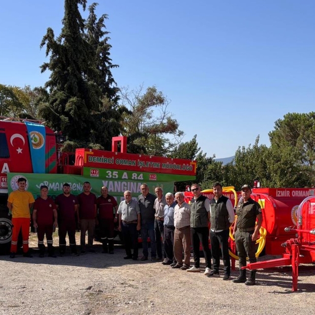 Demirci'de orman yangınlarına karşı 3 tonluk güç