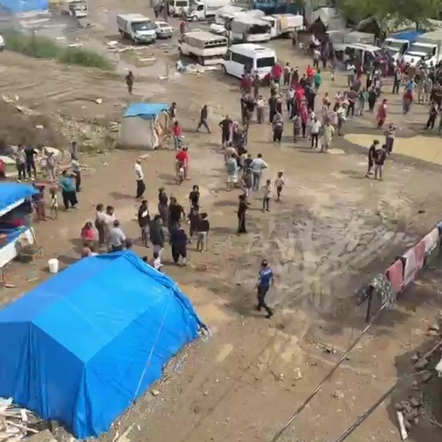 Giresun'da konar göçerlerin konakladığı alanda gerginlik yaşandı