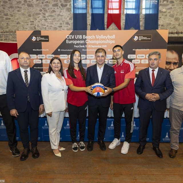 İzmir'de CEV U18 Avrupa Plaj Voleybolu Şampiyonası'na geri sayım