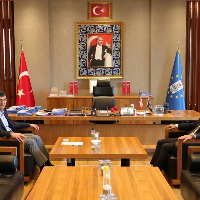 Başsavcı Kılıç ile Başkan Kahveci bir araya geldi
