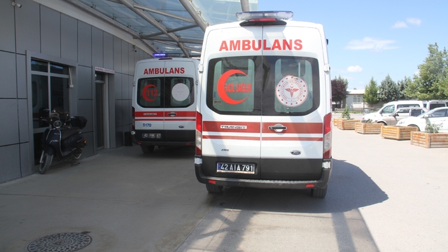 Beyşehir'de motosiklet kazası: 1 yaralı