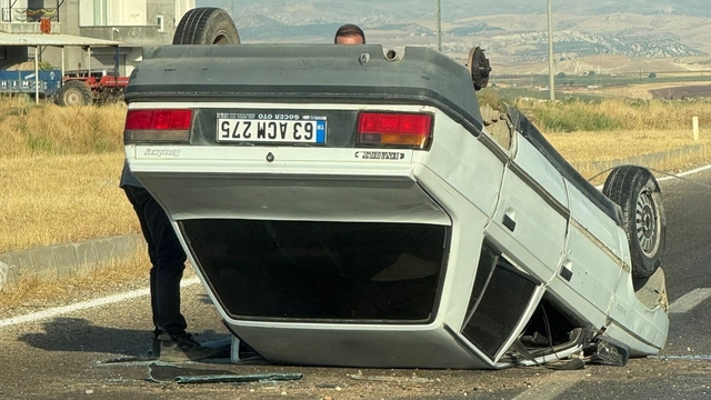 Otomobil takla attı: 1 yaralı