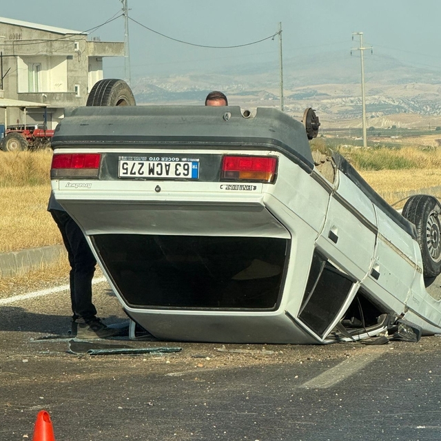 Otomobil takla attı: 1 yaralı