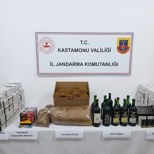Kastamonu'da 10 litre sahte içki ele geçirildi