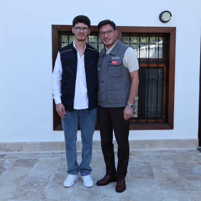 Kendi sesiyle karşılaşan başkan Yazıcıoğlu kahkahalara boğuldu