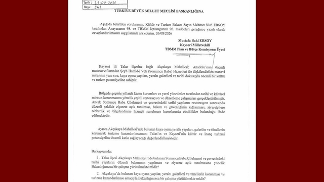 Baki Ersoy, Akçakaya'nın tarihi ve manevi mirasını TBMM gündemine taşıdı