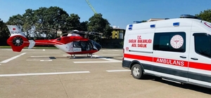 Şırnak'ta travma geçiren bebek helikopterle Diyarbakır'a sevk edildi